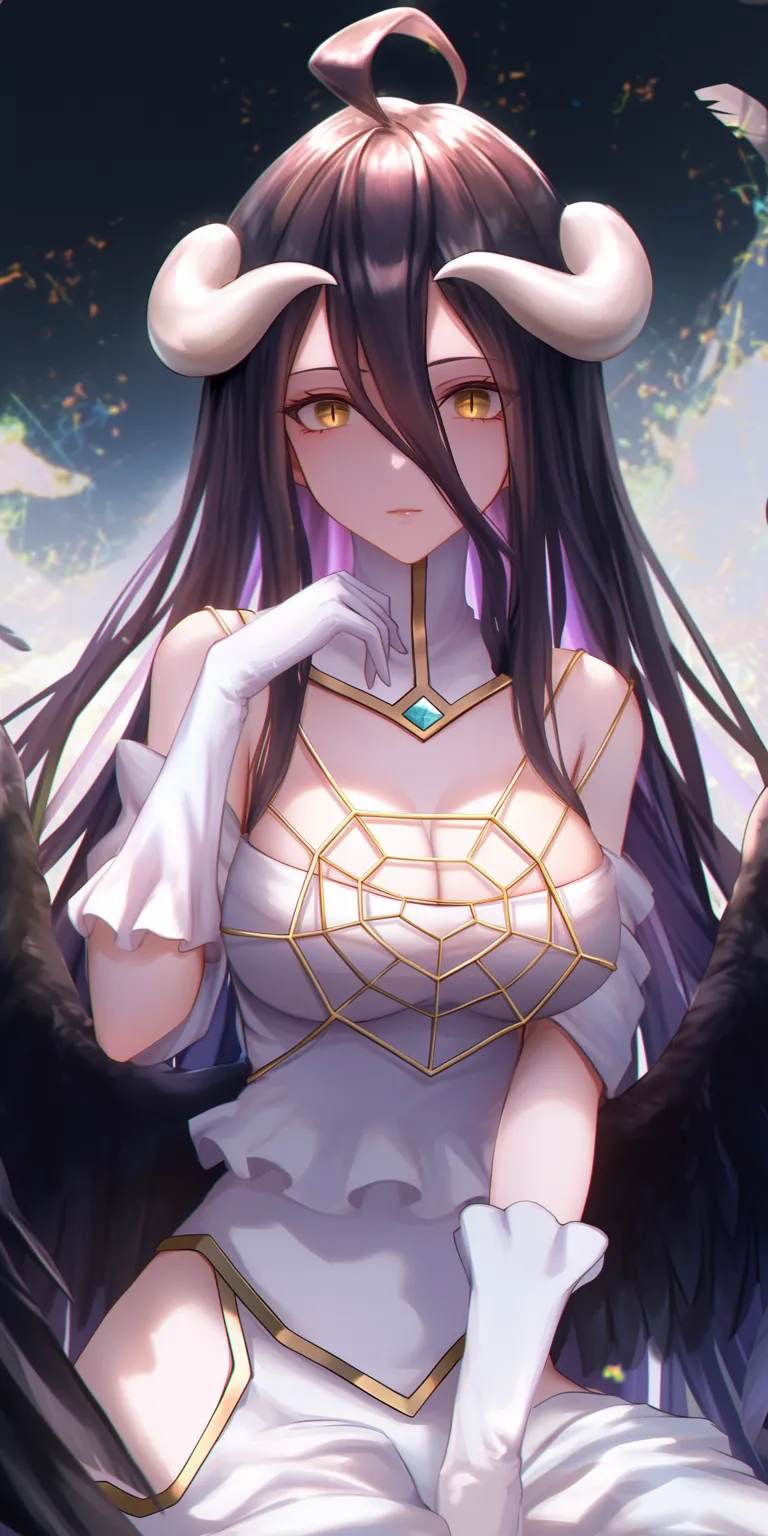 albedo overlord wallpaper albedo, yuuki, kaguya, tohka, tenki