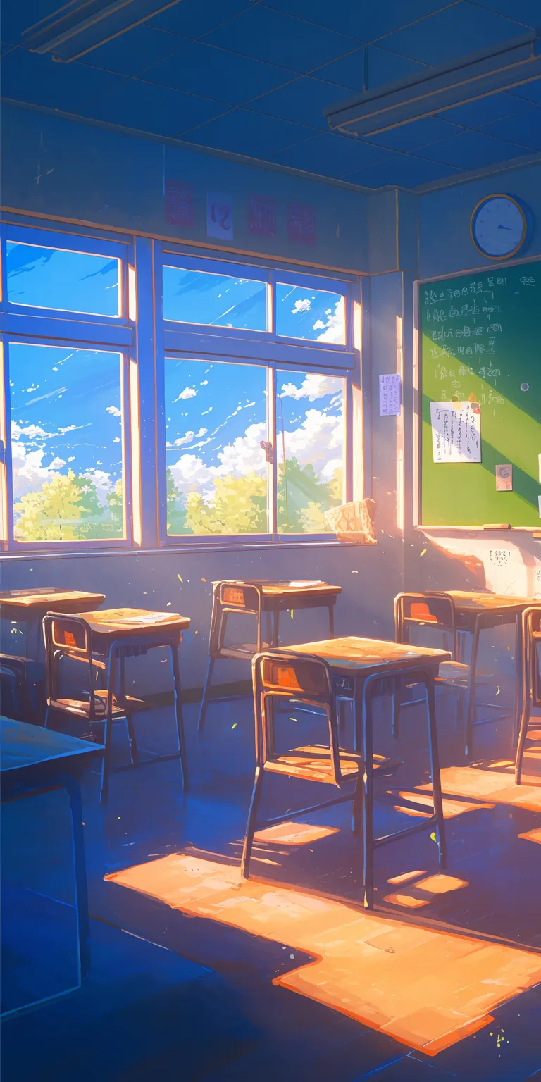 anime classroom background classroom, backgrounds, study, teacher, yuru