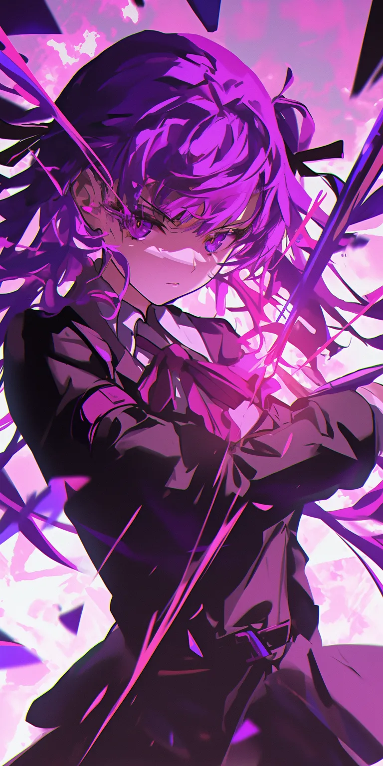 anime purple wallpaper tohka, violet, purple, suzuya, overlord