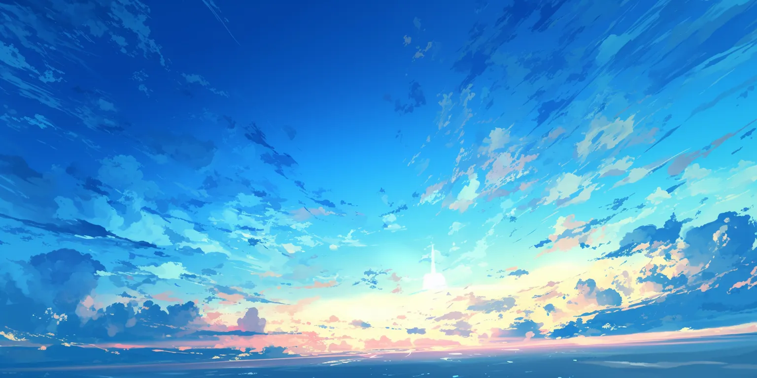 dual monitor anime wallpaper sky, ciel, 2560x1440, 3440x1440, background