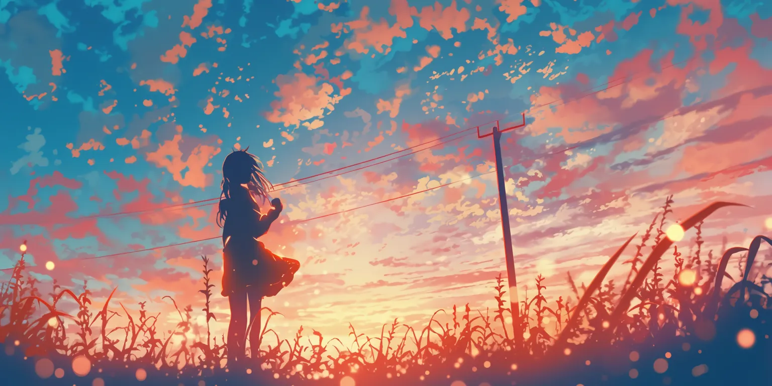 anime phone wallpaper sunset, flcl, 1920x1080, 2560x1440, scenery