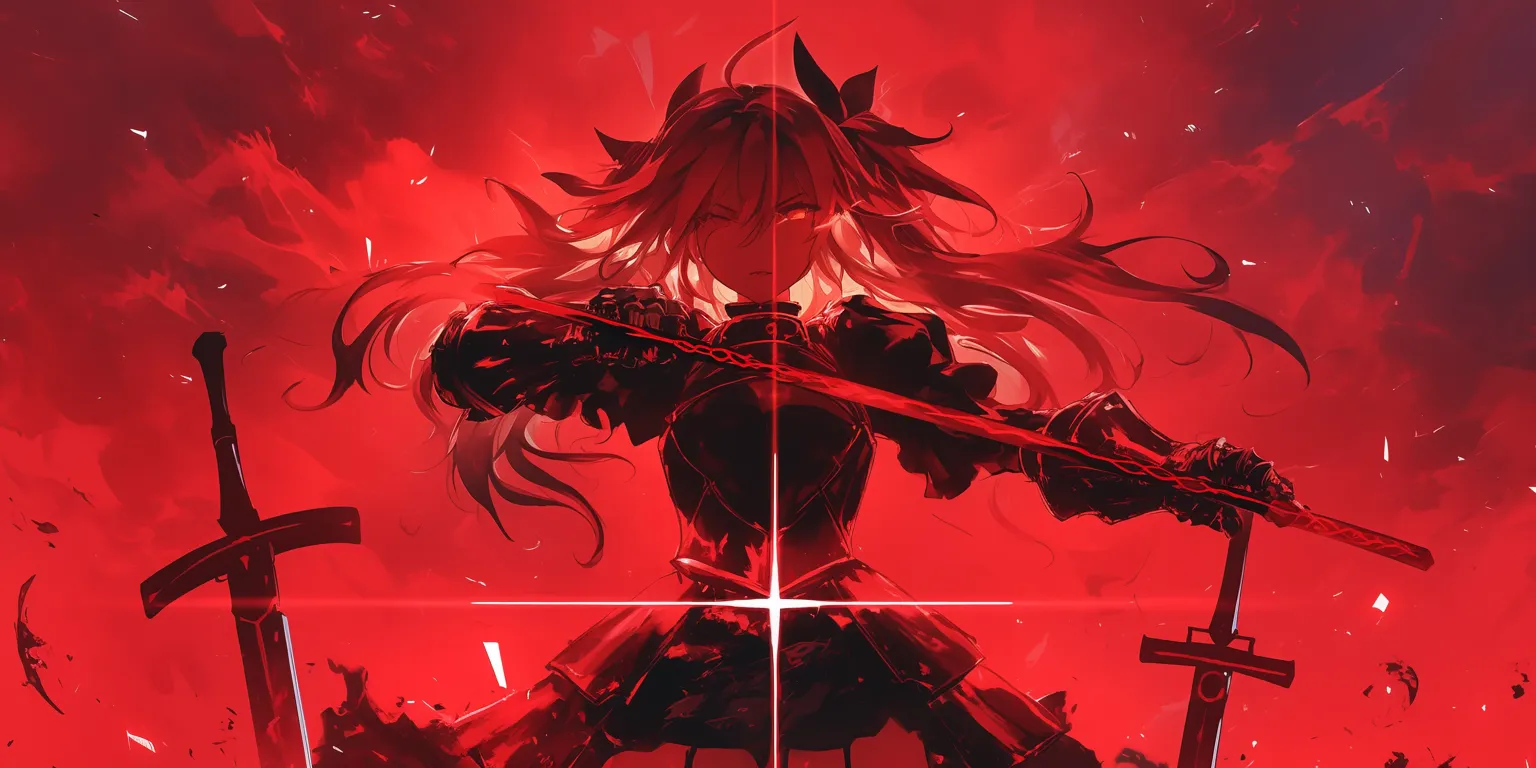 red anime wallpaper rwby, overlord, akame, hellsing, yumeko