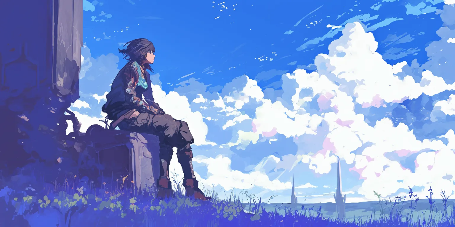 anime wallpaper in hd sky, ciel, 1920x1080, 3440x1440, scenery