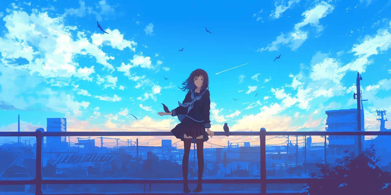 anime computer backgrounds ciel, sky, hyouka, nishimiya, mirai