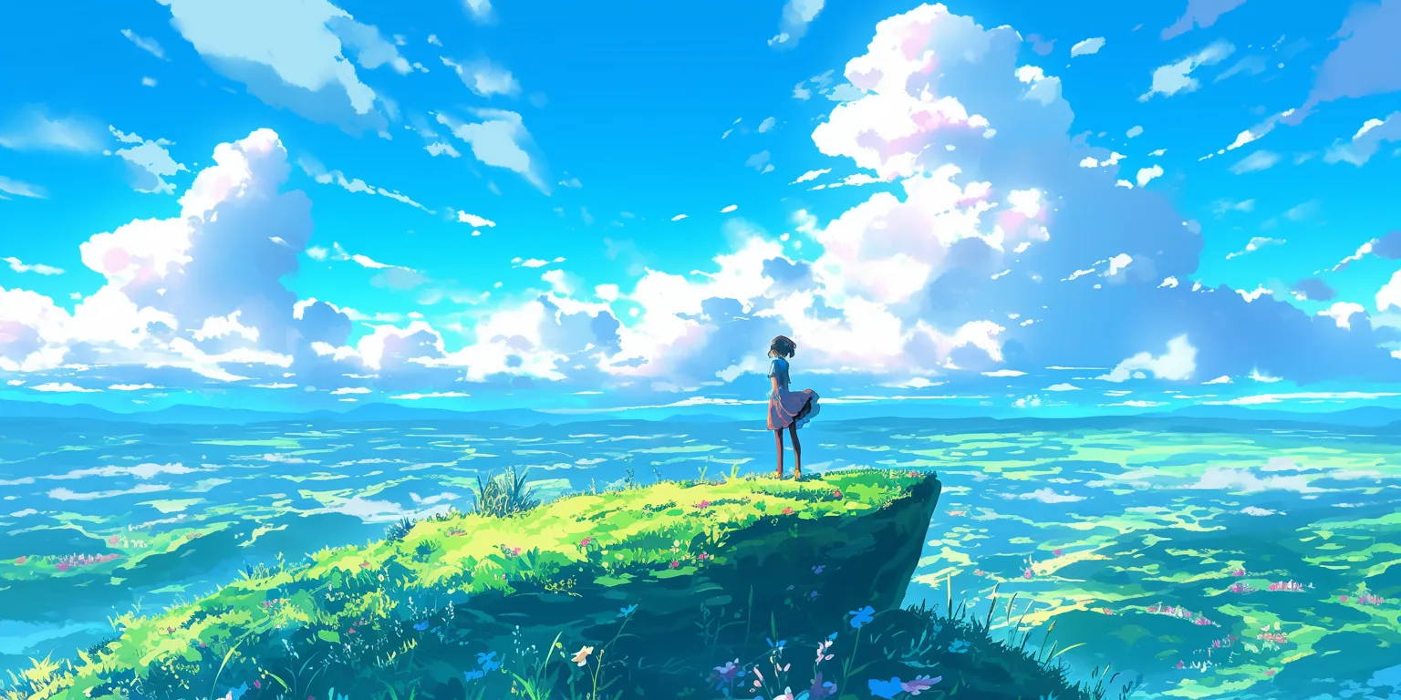 anime backgrounds iphone ghibli, sky, ultrawide, scenery, 1920x1080