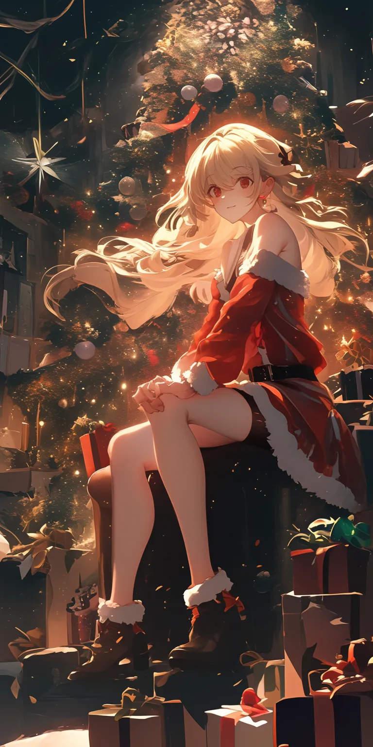 anime christmas wallpaper christmas, tomori, rwby, suzuya, xmas