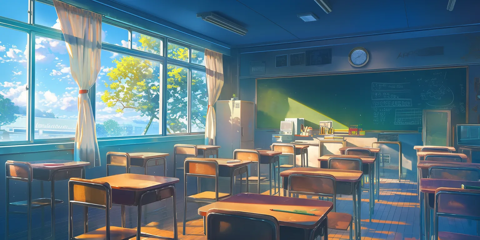 anime classroom background classroom, backgrounds, lofi, erased, hyouka