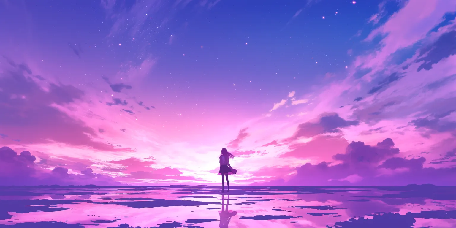 purple anime wallpaper noragami, sky, 1920x1080, 2560x1440, background