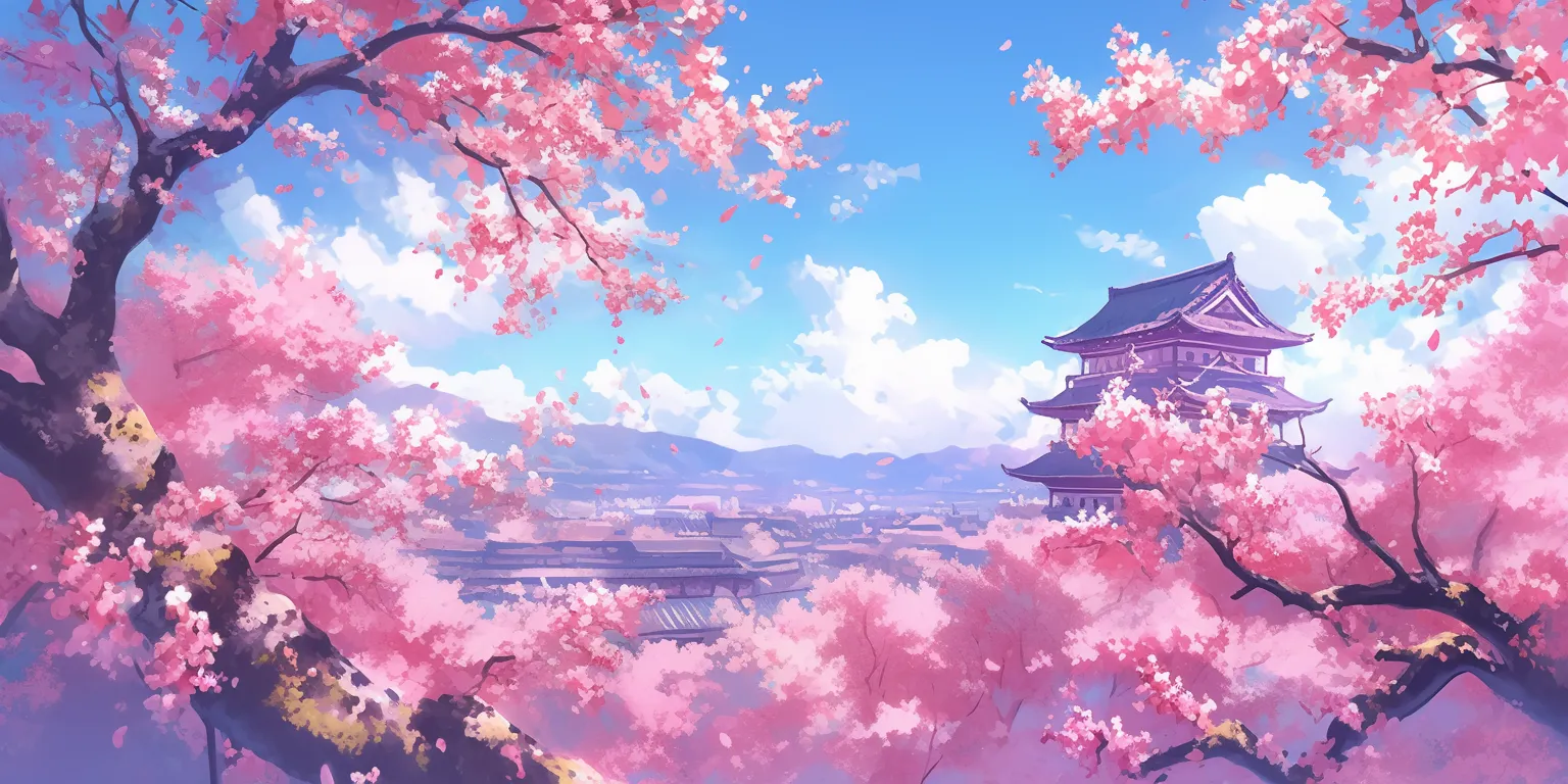 anime cherry blossom wallpaper sakura, scenery, backgrounds, evergarden, kamisama