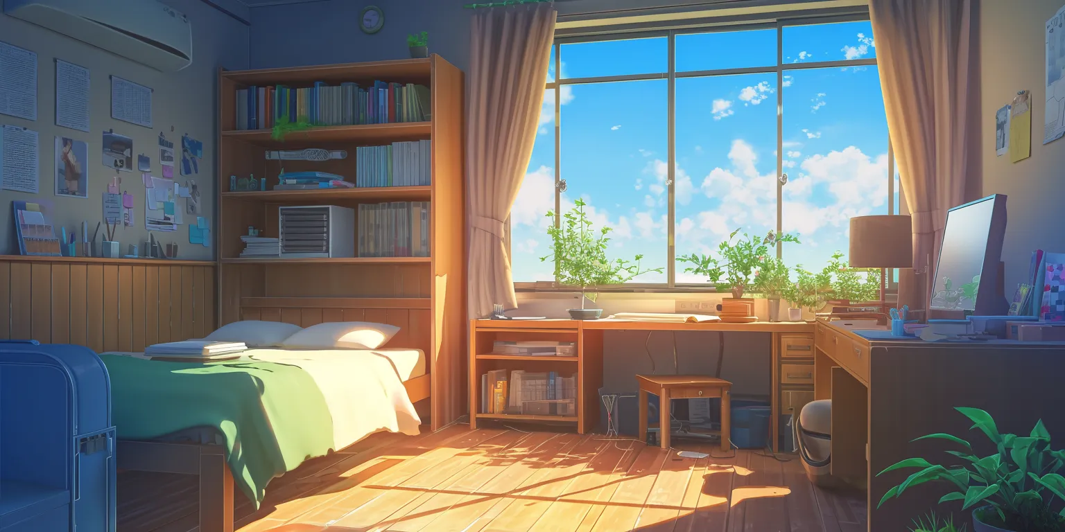 bedroom anime background room, bedroom, lofi, classroom, hyouka
