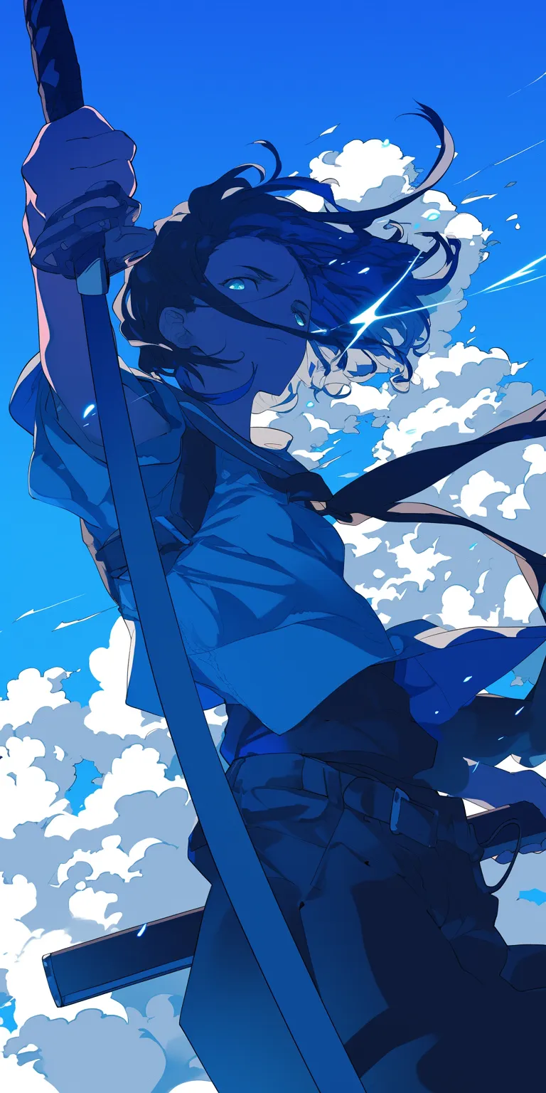 manga wallpaper ciel, yato, sky, touka, flcl