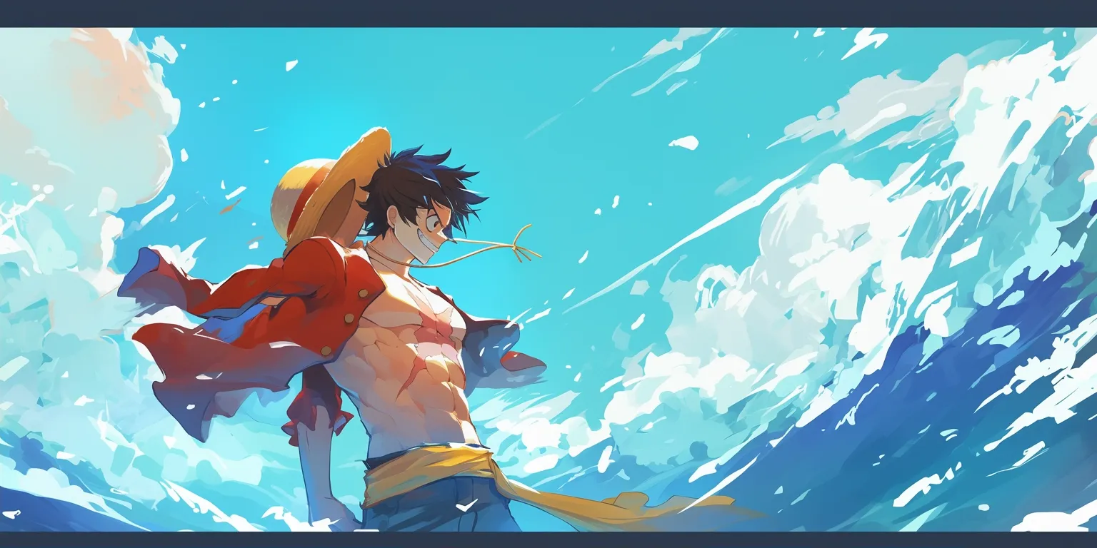 luffy cool wallpaper luffy, ocean, gurren, lagann, champloo