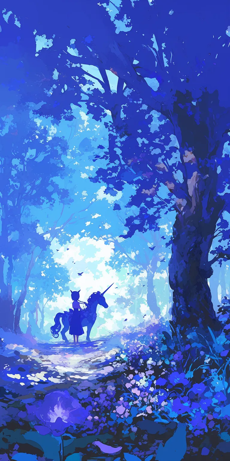 unicorn wallpaper cute ghibli, mononoke, evergarden, forest, yuujinchou