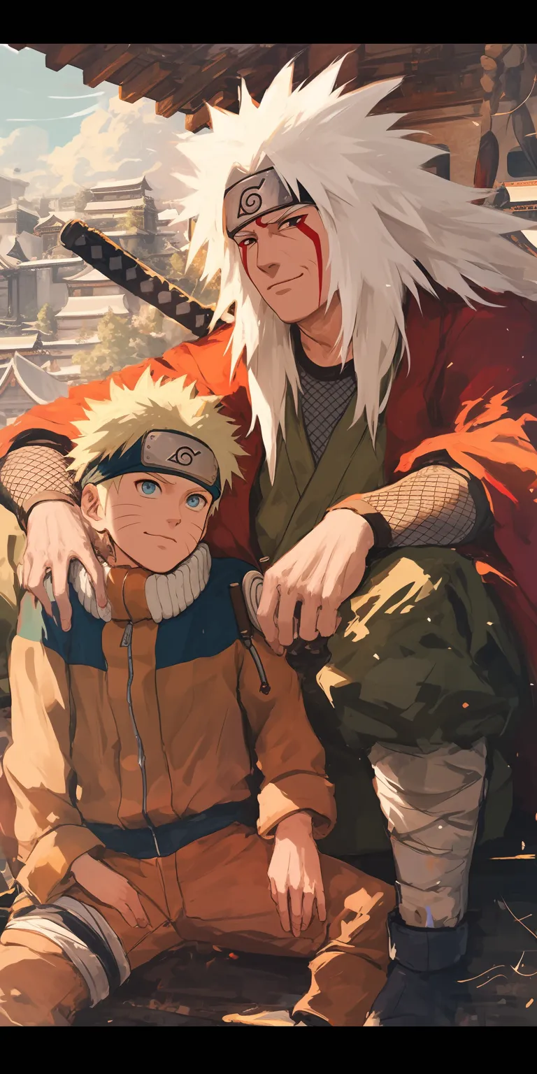 jiraiya and naruto wallpaper jiraiya, hokage, shippuden, konoha