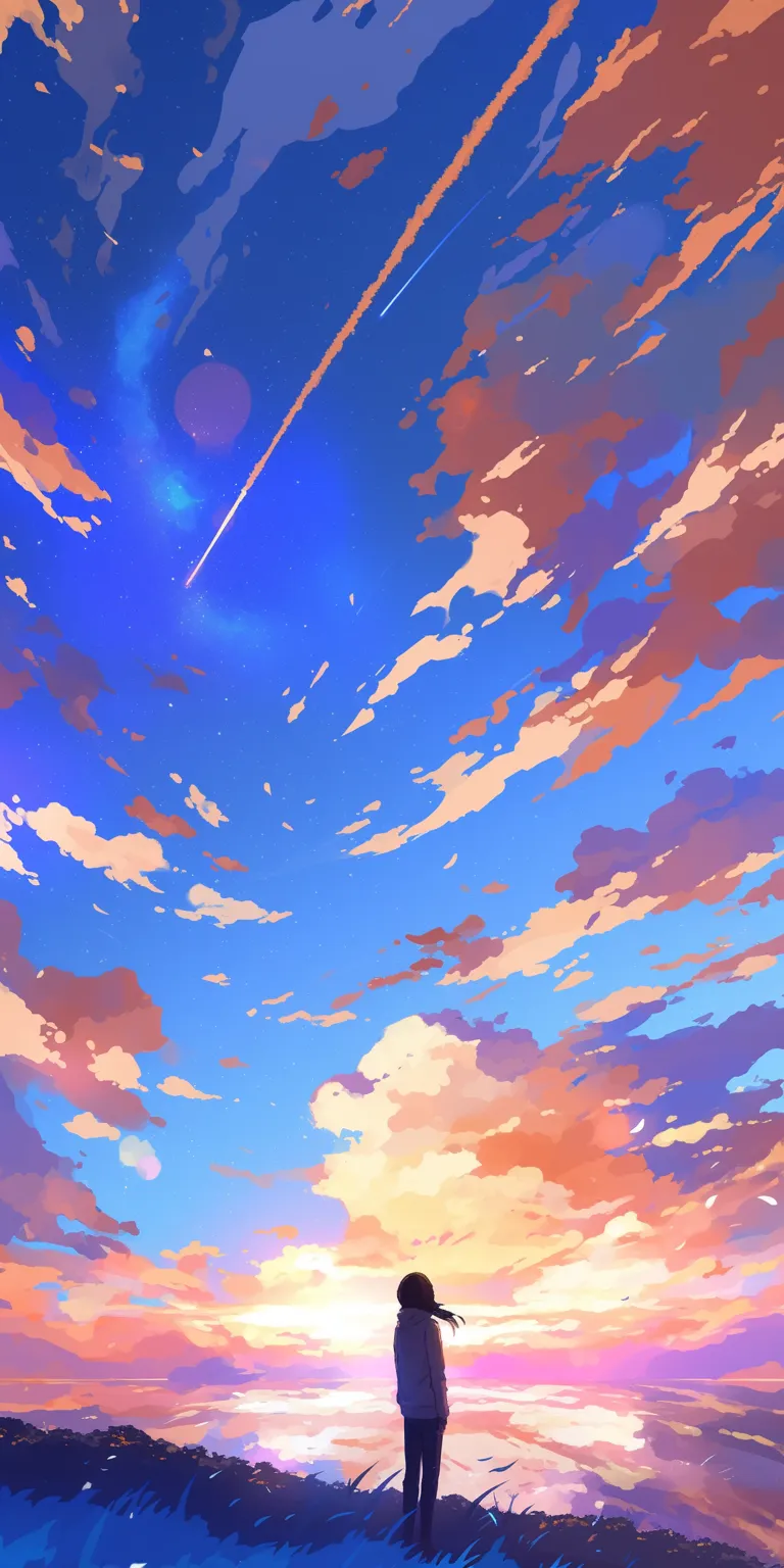 anime sky wallpaper sky, 2560x1440, 3440x1440, backgrounds, flcl