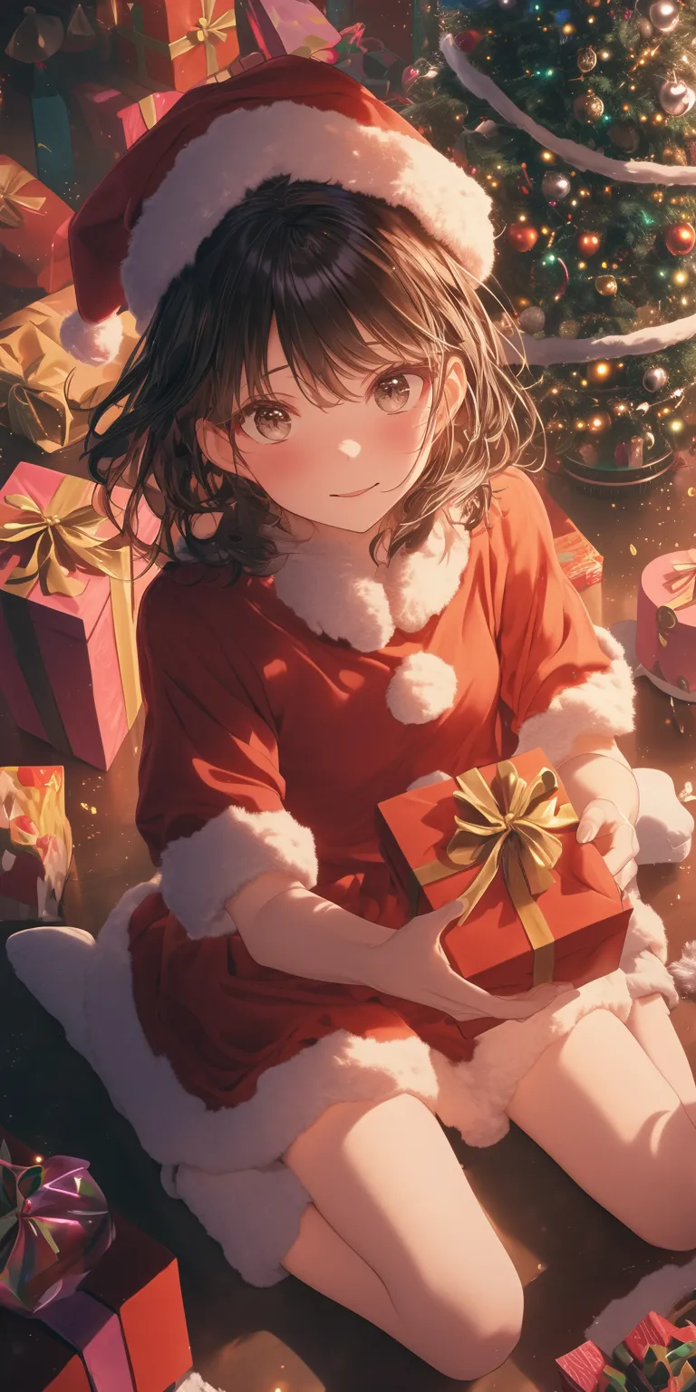 anime christmas wallpaper christmas, xmas, yotsuba, inuyasha, hanayome