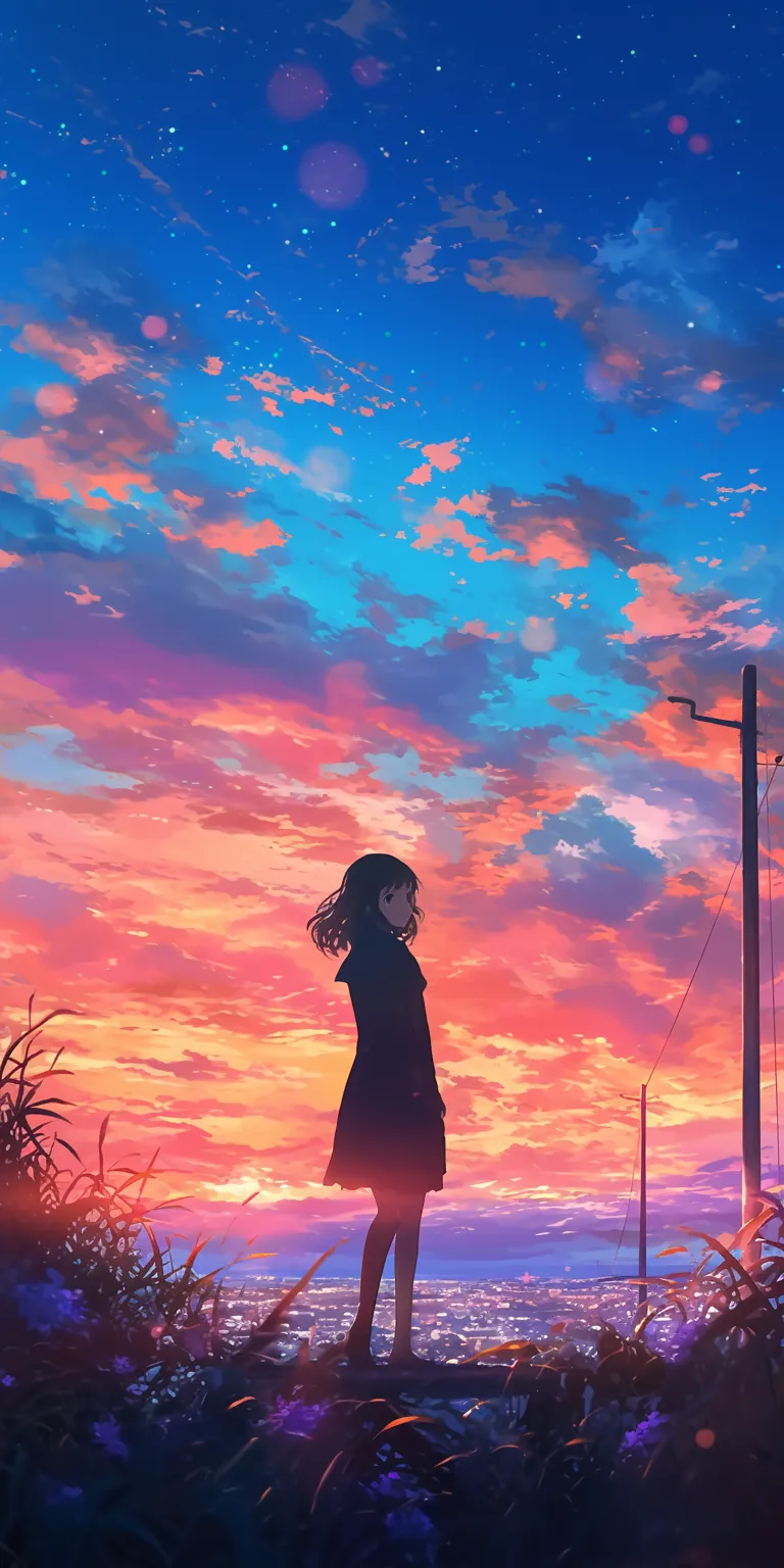 cool anime photos flcl, sky, sunset, champloo, ghibli