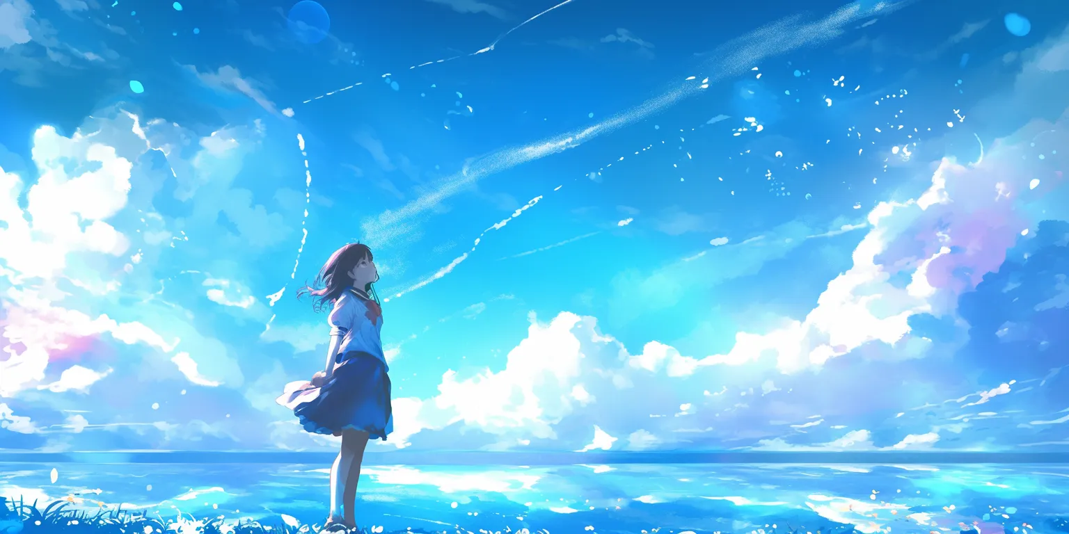 high quality anime wallpapers ocean, nishimiya, sky, 1920x1080, ghibli