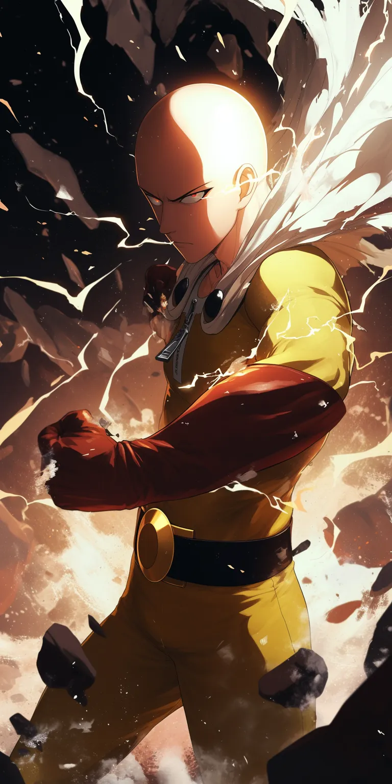 one punch man wallpaper 4k saitama, todoroki, hero, cover, titans