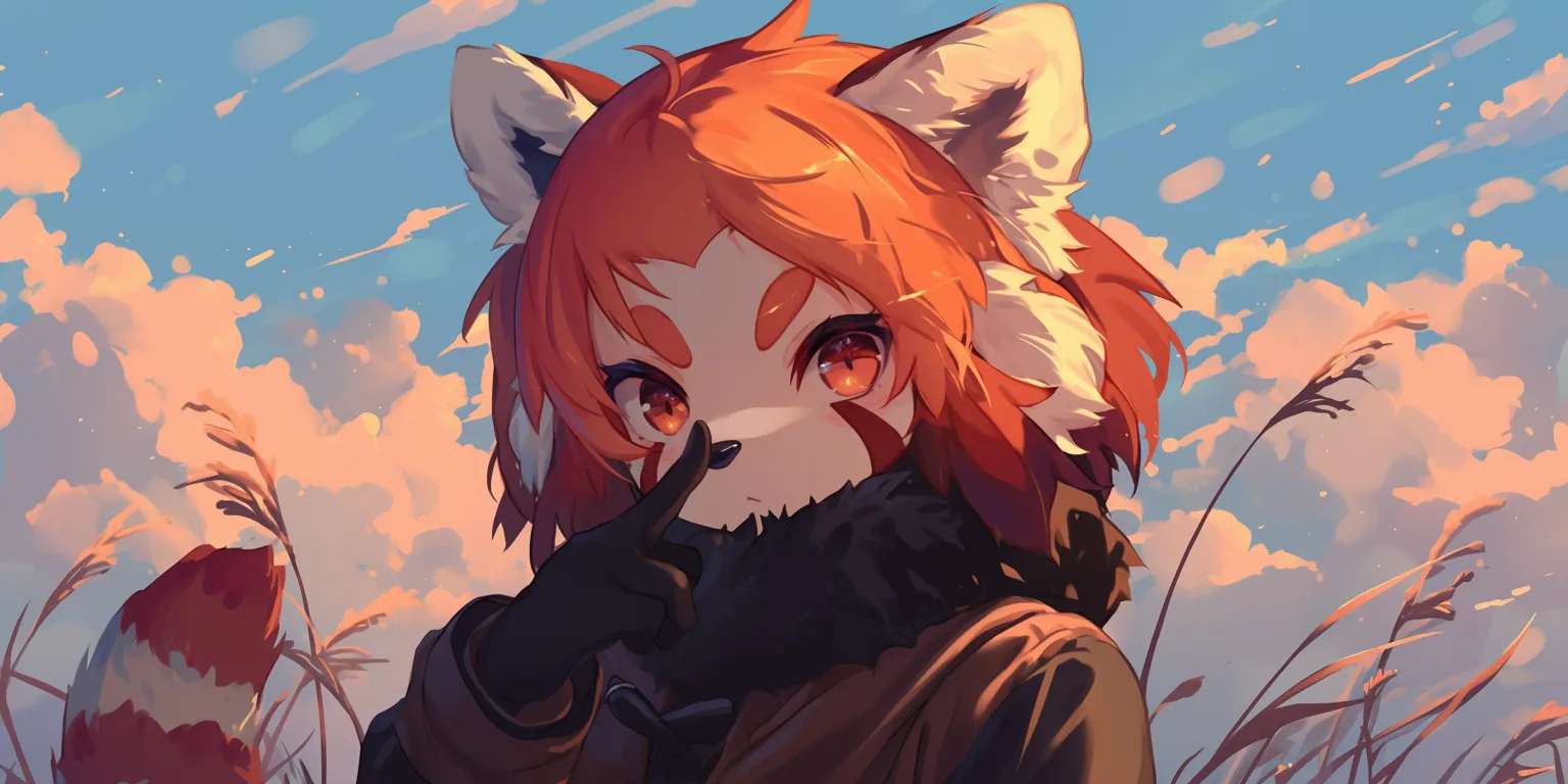 red panda wallpaper fox, kurama, sky, wolf, denji
