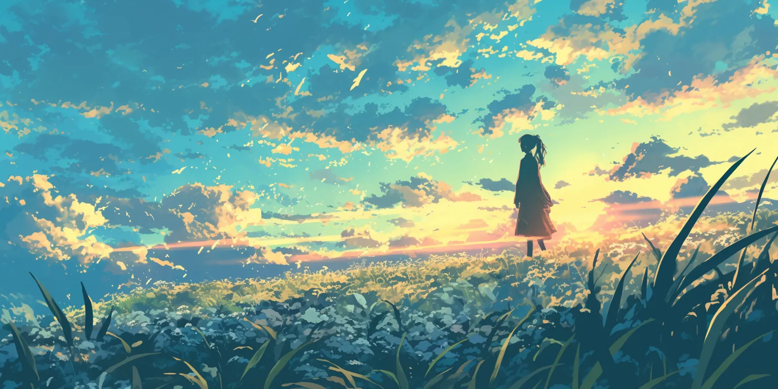 anime wallpaper for iphone ghibli, mushishi, sunset, 1920x1080, 2560x1440