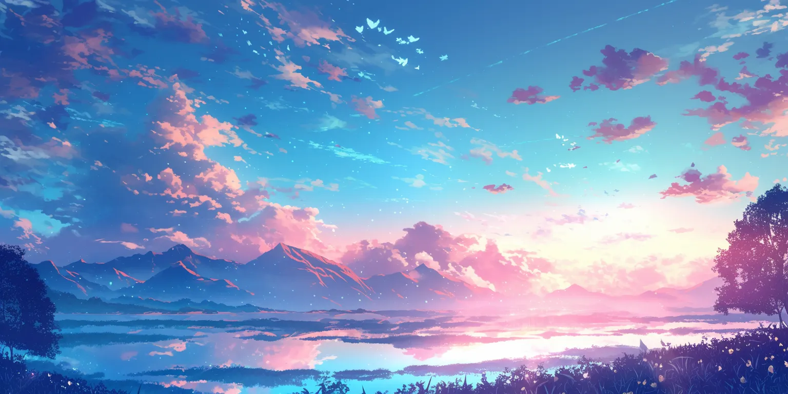 anime background hd 2560x1440, sky, 3440x1440, 1920x1080, scenery