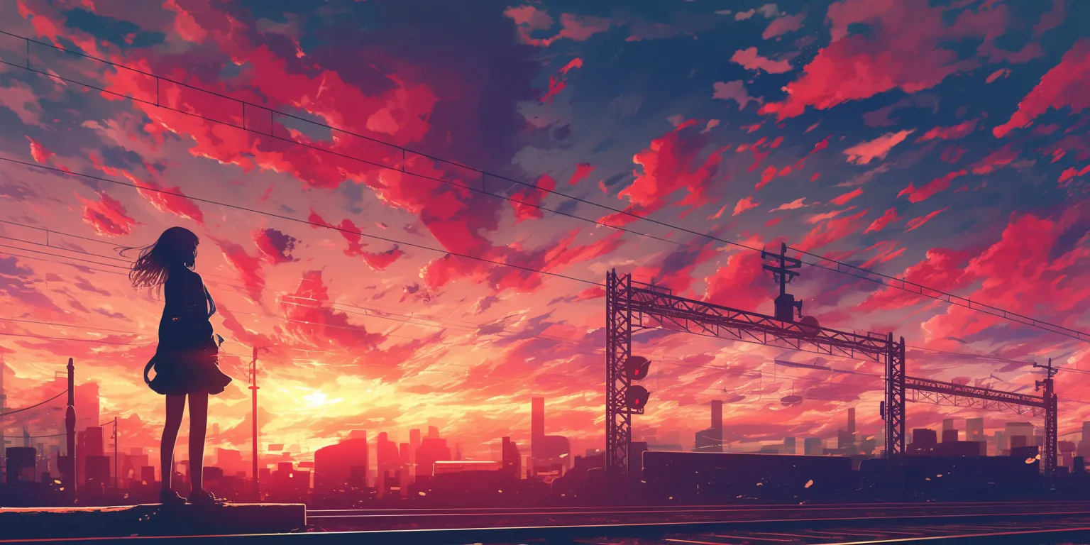 cartoon phone wallpaper flcl, 3440x1440, 2560x1440, sunset, 1920x1080