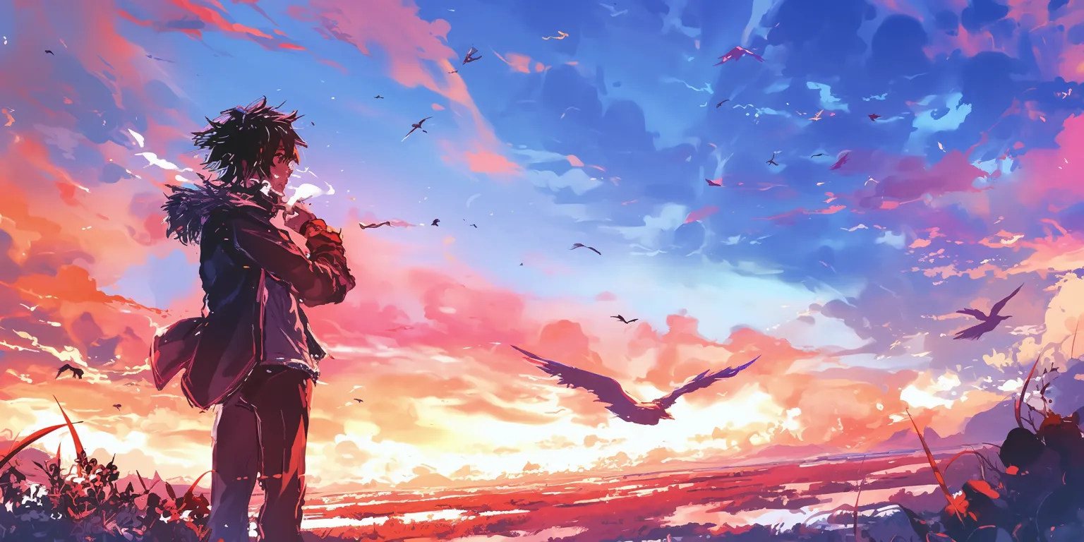 anime best wallpaper champloo, flcl, sky, noragami, 3440x1440