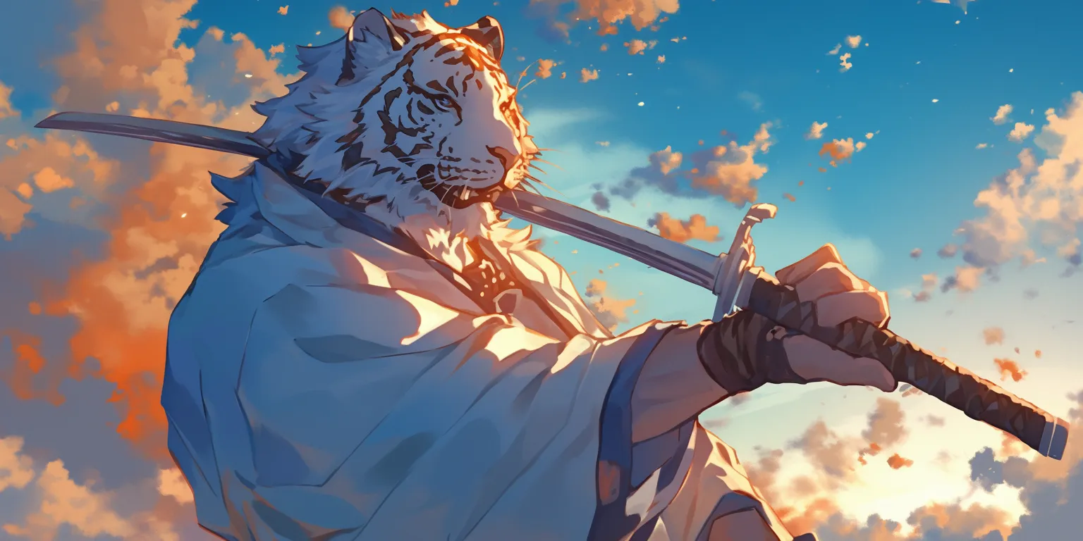 white tiger anime lion, tiger, inuyasha, whitebeard, evergarden