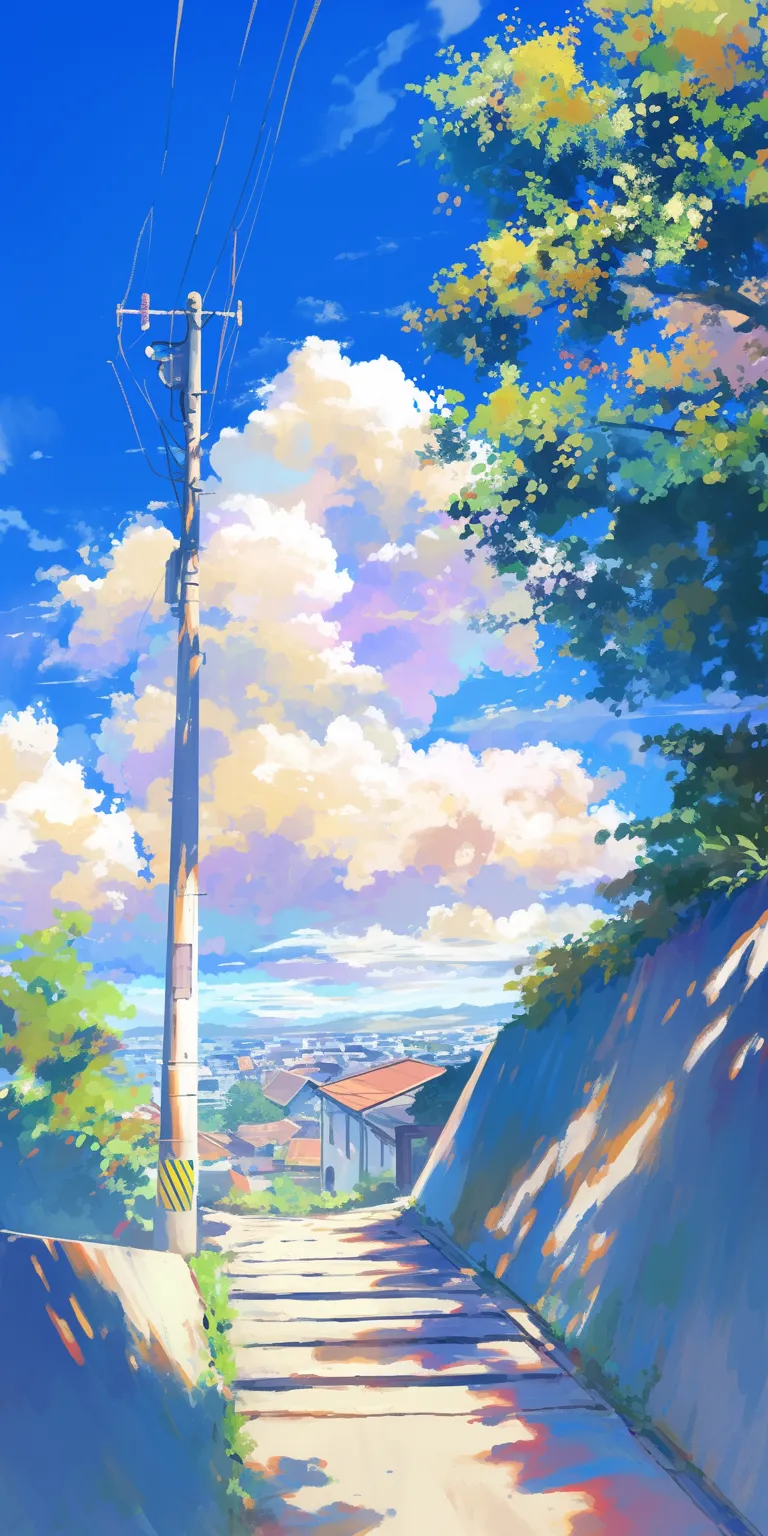 anime backgrounds iphone ghibli, scenery, evergarden, 3440x1440, sky