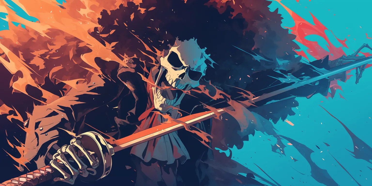 one piece brook wallpaper samurai, kirito, dororo, sword, rwby