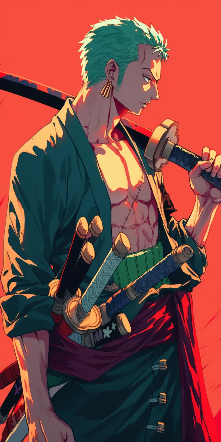 cool one piece wallpaper zoro, samurai, sanji, wano, sword