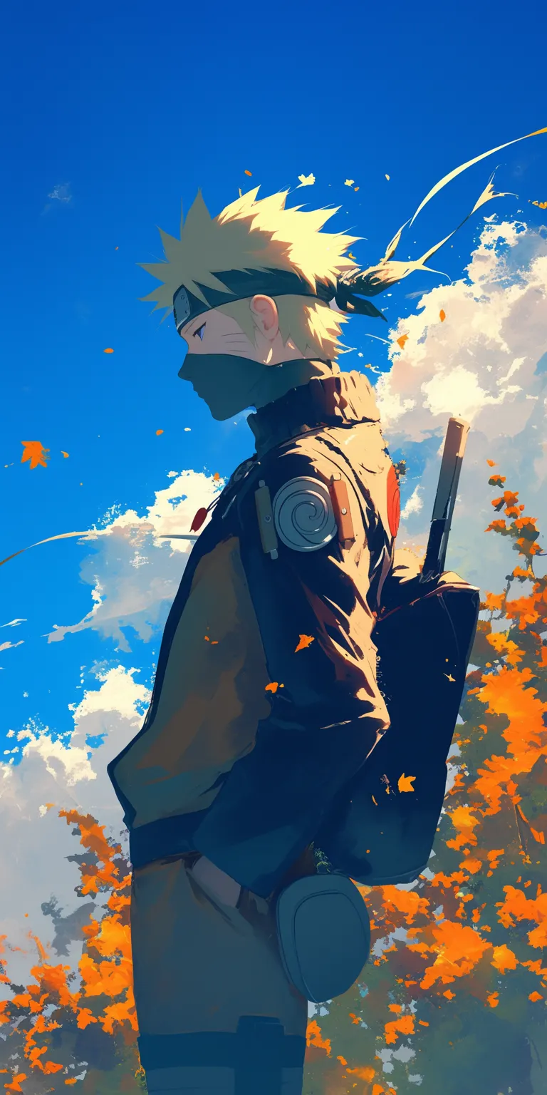 naruto wallpaper aesthetic konoha, denji, kakashi, naruto, flcl