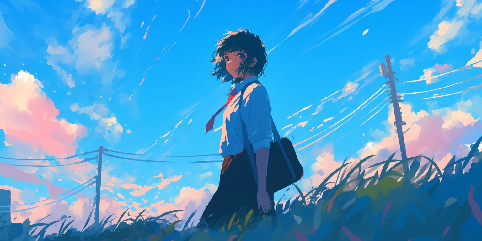 simple anime wallpaper sky, study, ghibli, lofi, ciel