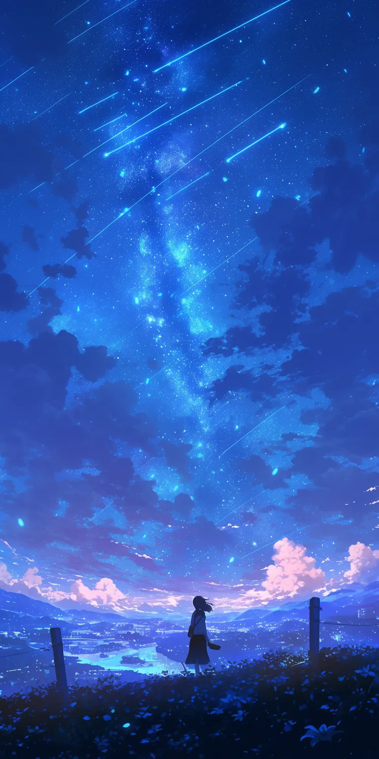 4k anime wallpaper pc sky, ciel, lockscreen, galaxy, franxx