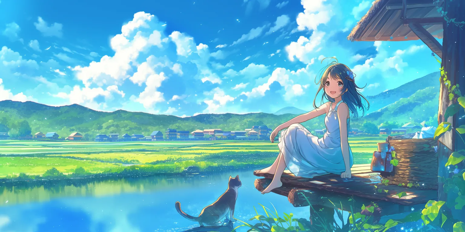 beautiful anime wallpaper ghibli, 1920x1080, 2560x1440, natsume, scenery