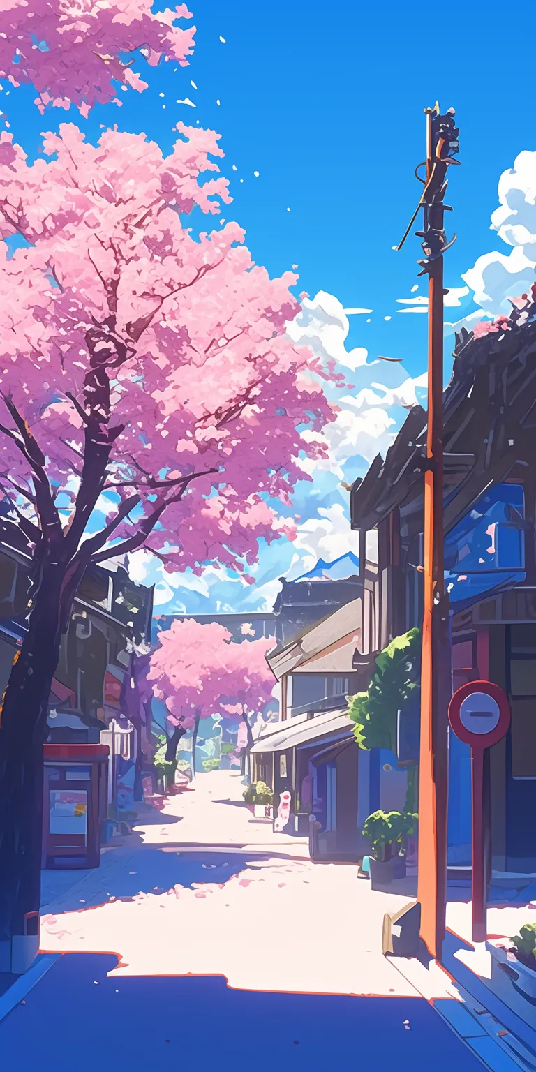 pink anime background sakura, lofi, yuru, kamisama, 3440x1440