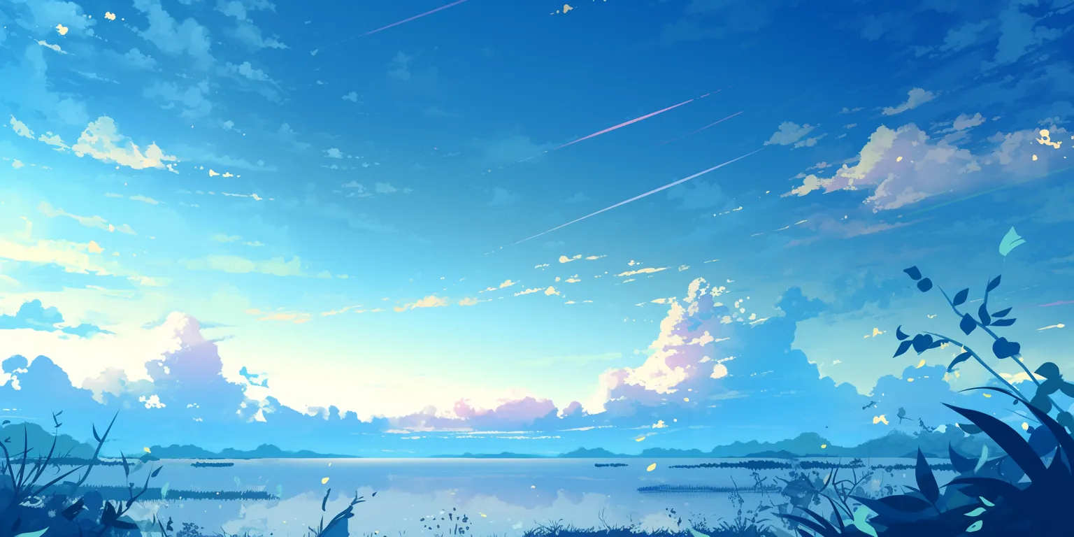 anime backgrounds iphone 3440x1440, sky, 2560x1440, scenery