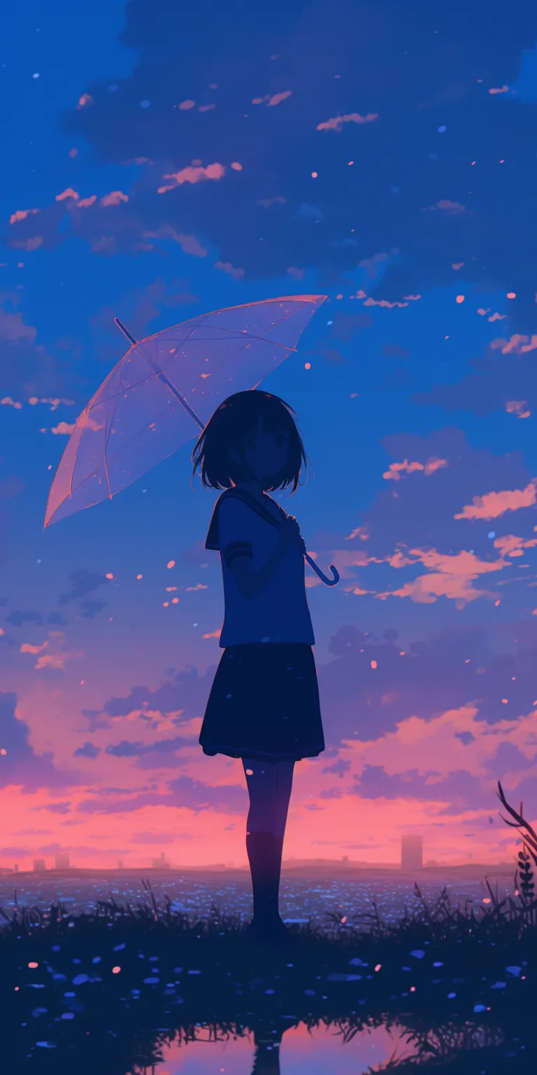 sad wallpaper anime rain, ciel, haru, ghibli, sky