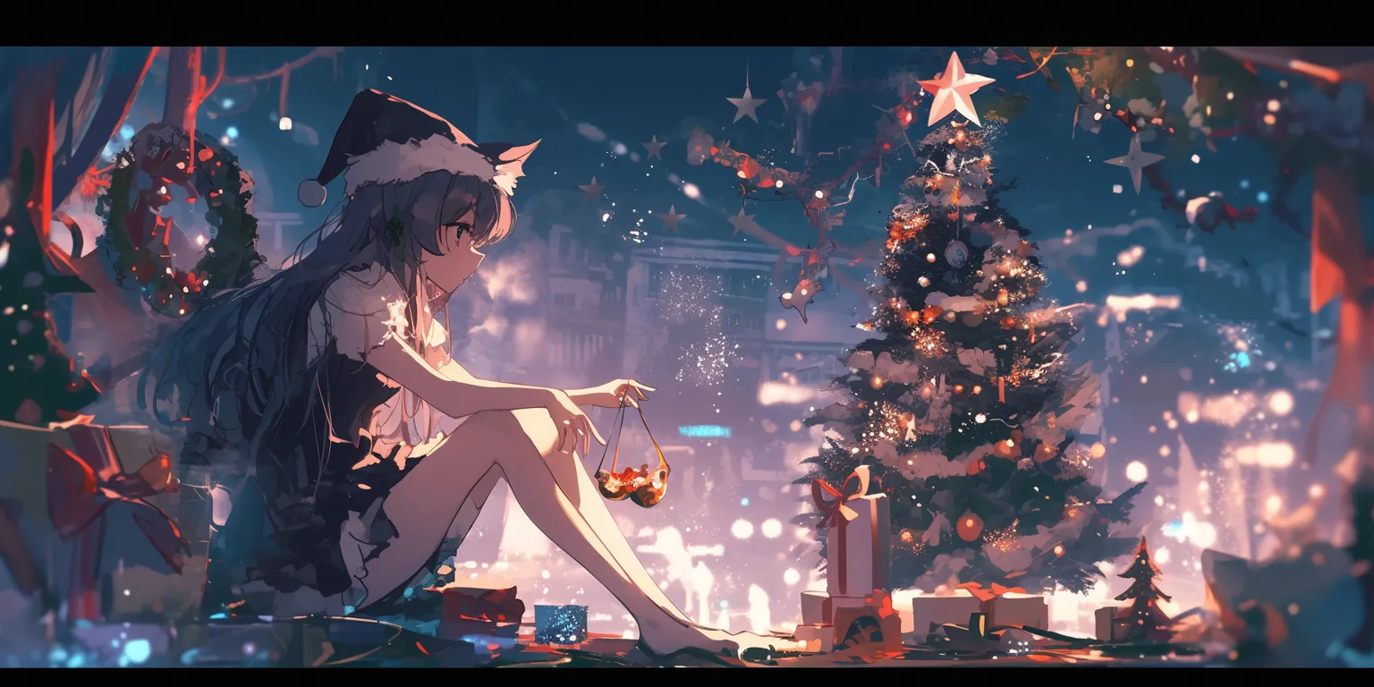 xmas anime wallpaper christmas, xmas, 1920x1080, 2560x1440, 1366x768