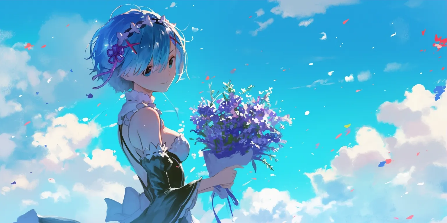 rem re zero wallpaper rem, ciel, 1920x1080, aqua, touka