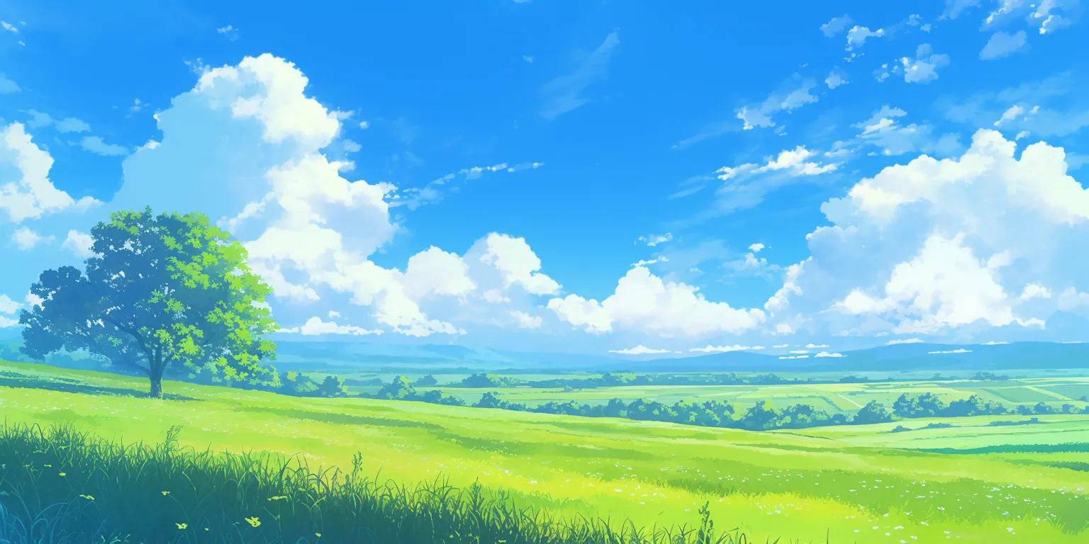 moving backgrounds for pc scenery, evergarden, field, ghibli, 2560x1440