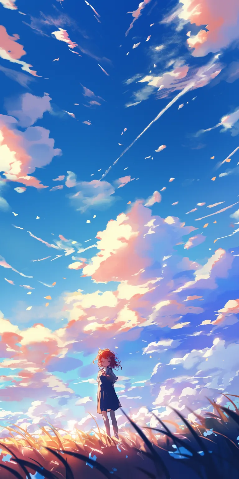 anime laptop wallpaper sky, ponyo, flcl, background, natsume