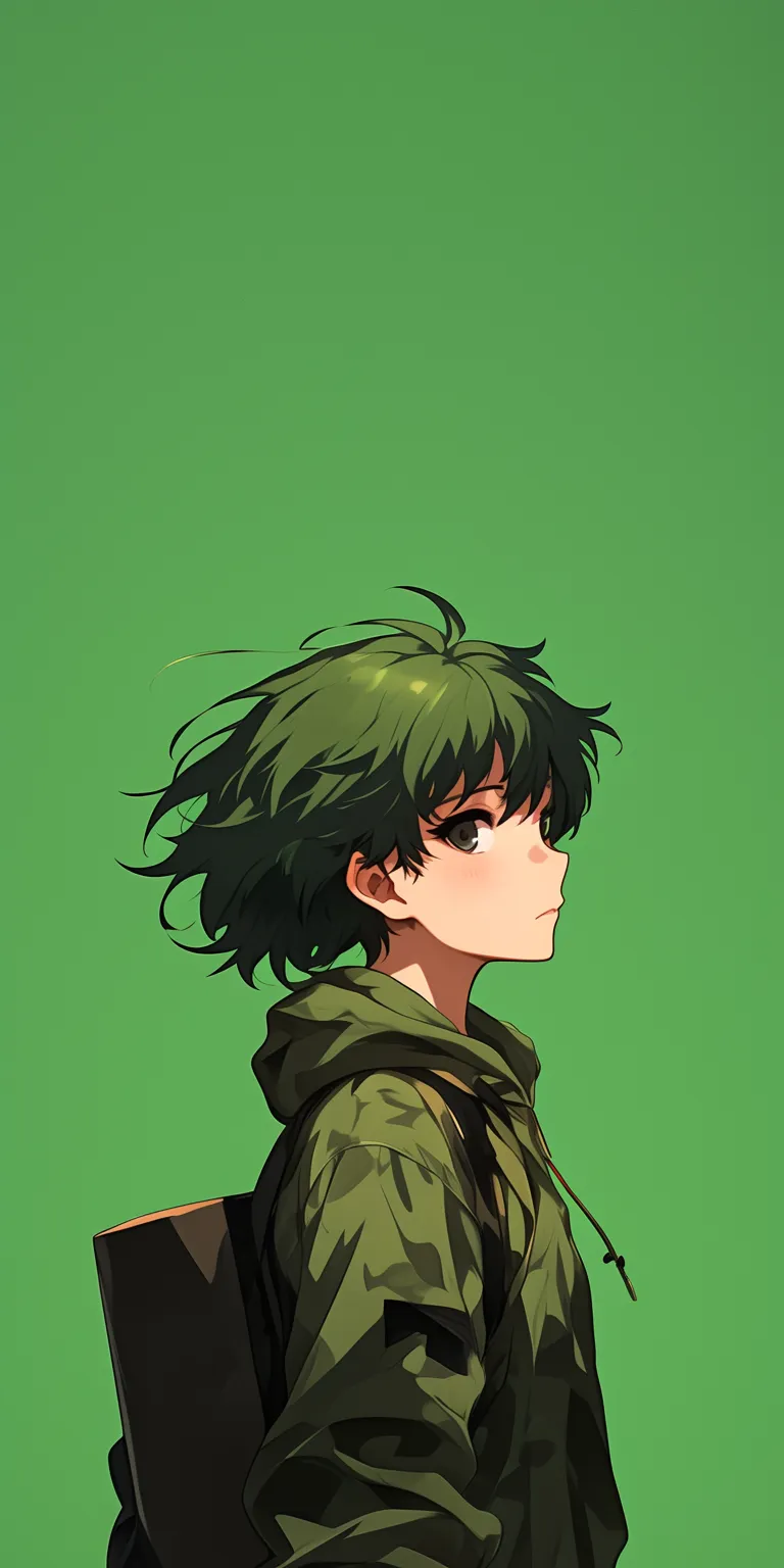 anime green wallpaper deku, yotsuba, hajime, makoto, nino