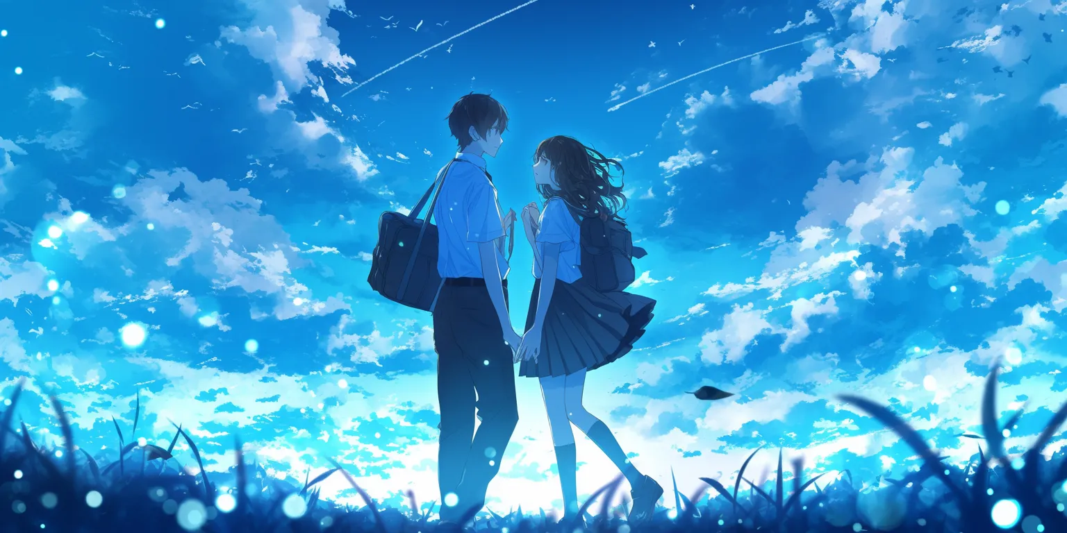 anime couple wallpaper hyouka, sky, yuujinchou, ghibli, parasyte