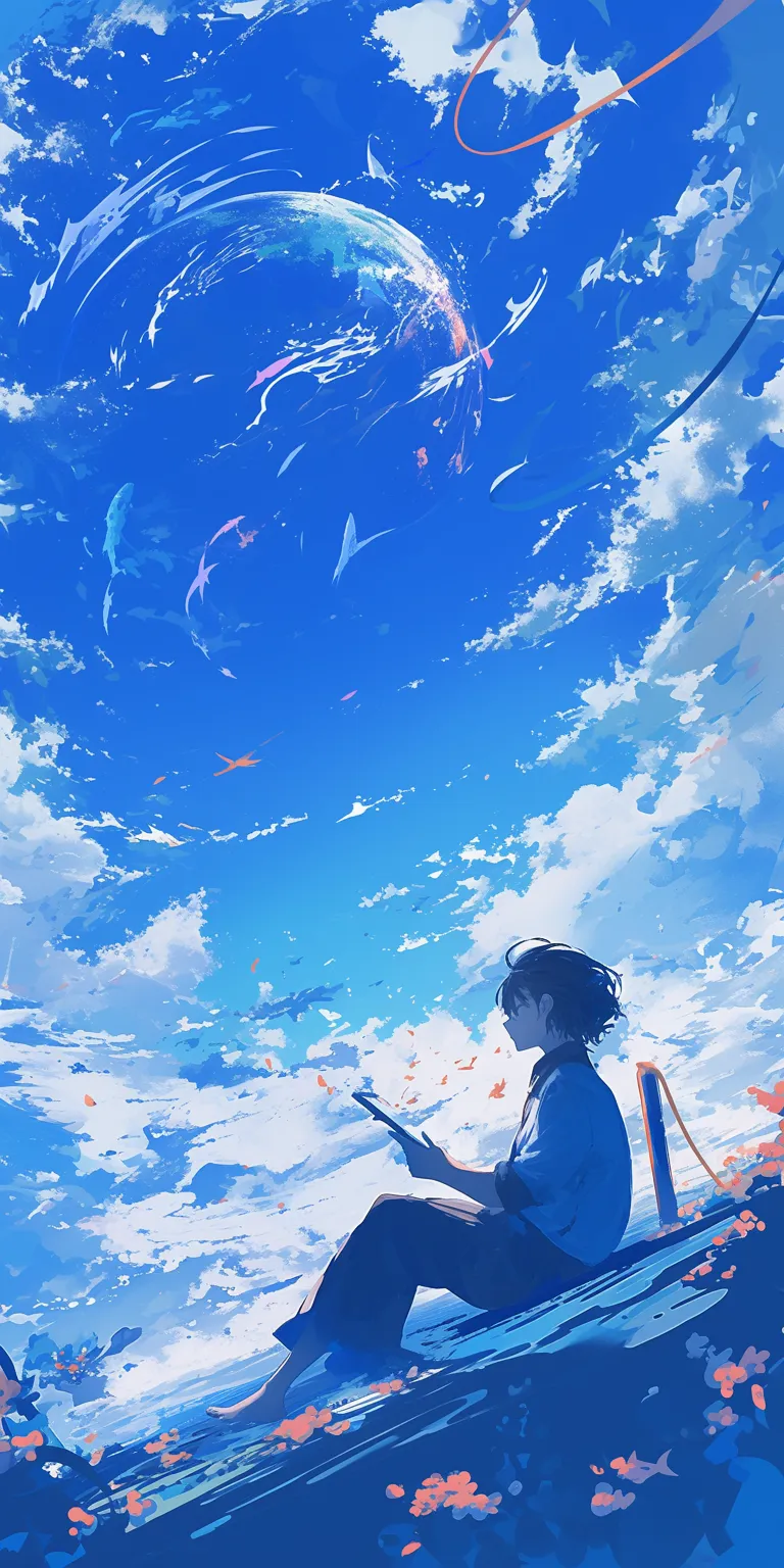 iphone anime wallpaper ciel, sky, champloo, dazai, noragami