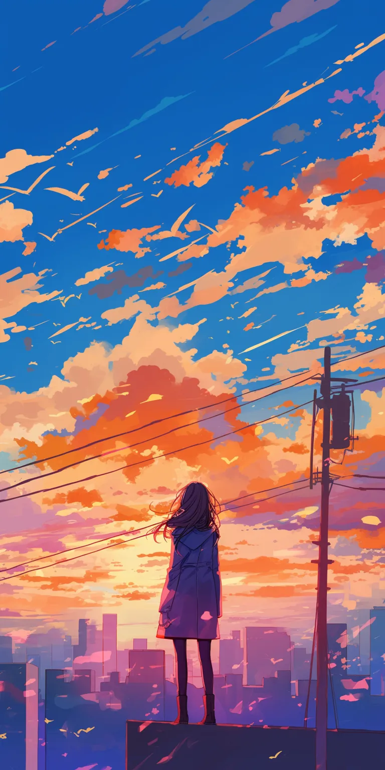free moving wallpapers flcl, sky, 3440x1440, sunset, 2560x1440