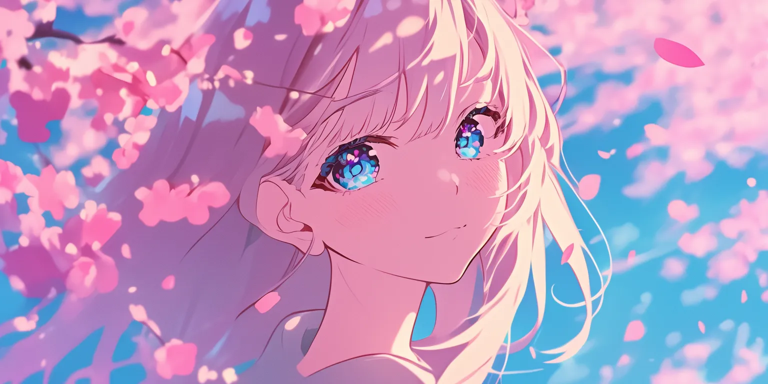 wallpaper anime pink haru, blossom, tomori, aesthetic, sakura