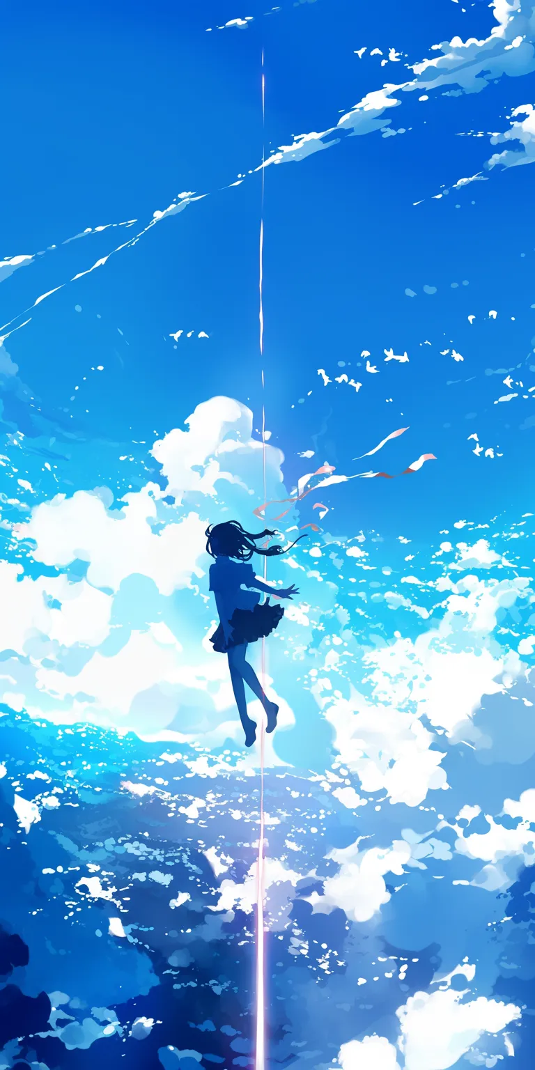 anime sky wallpaper sky, 1920x1080, 2560x1440, ocean, ciel