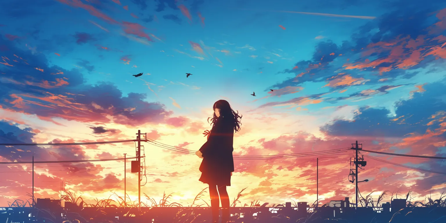 anime computer backgrounds noragami, sky, 1920x1080, tomori, sunset